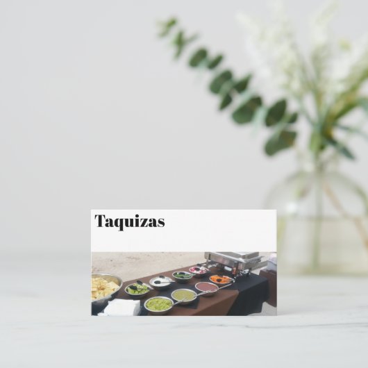 Taquiza Visitenkarte (Stehend Vorderseite)