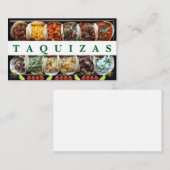 Taquizas. Business Card Visitenkarte (Vorne/Hinten)