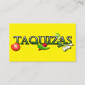 Taquizas taco Stand Visitenkarte (Vorderseite)
