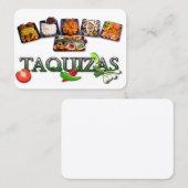 Taquizas Telefonnummerkarte (Vorne/Hinten)