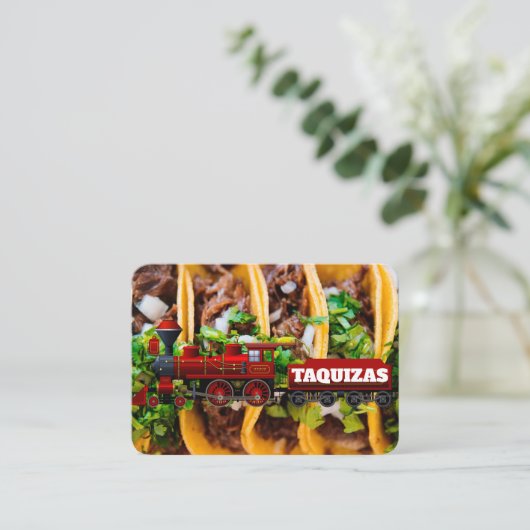 Taquizas Telefonnummerkarte (Stehend Vorderseite)