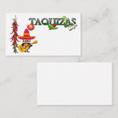 Taquizas Visitenkarte (Vorne/Hinten)
