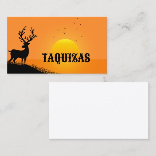 TAQUIZAS VISITENKARTE (Vorne/Hinten)