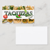 Taquizas Visitenkarte (Vorne/Hinten)