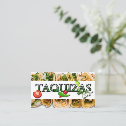Taquizas Visitenkarte (Stehend Vorderseite)