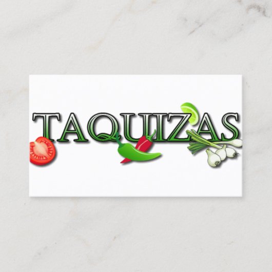 Taquizas Visitenkarte (Vorderseite)