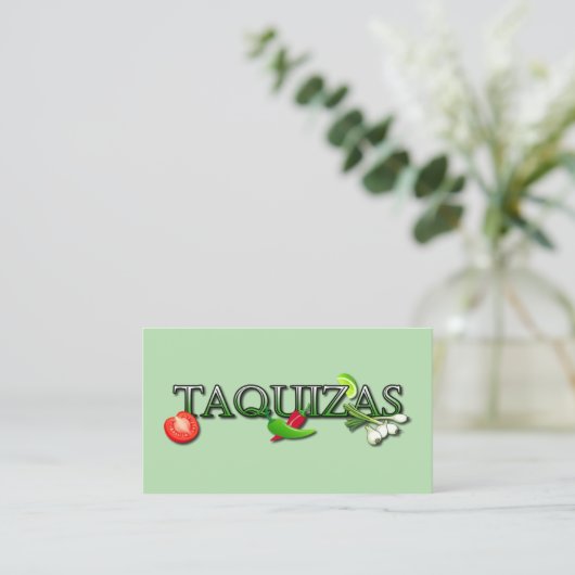 Taquizas Visitenkarte (Stehend Vorderseite)