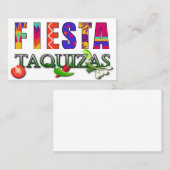 Taquizas Visitenkarte (Vorne/Hinten)