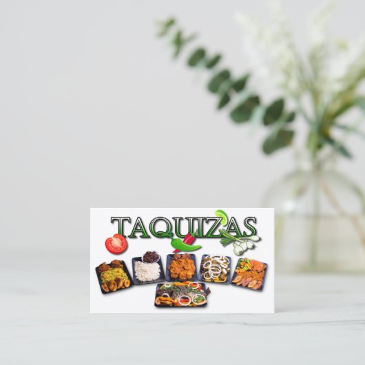 Taquizas Visitenkarte (Stehend Vorderseite)