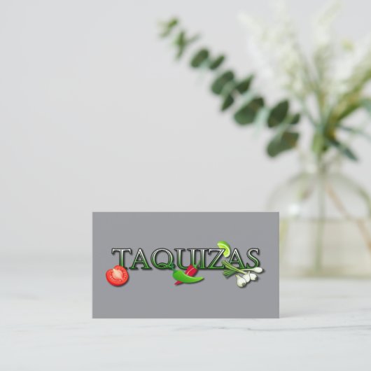 Taquizas Visitenkarte (Stehend Vorderseite)