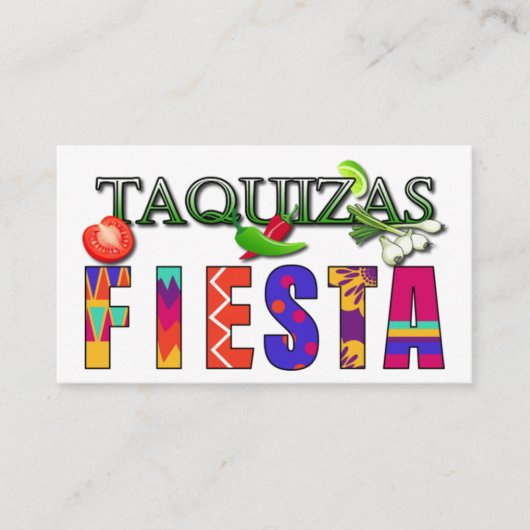 Taquizas Visitenkarte (Vorderseite)