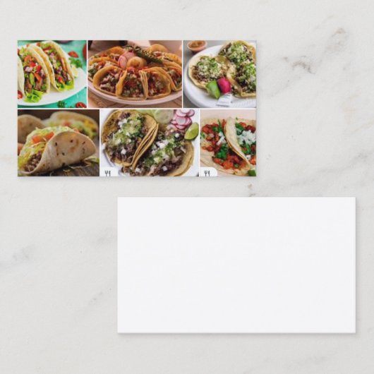 Taquizas Visitenkarte (Vorne/Hinten)