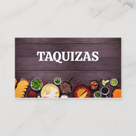 Taquizas Visitenkarte (Vorderseite)