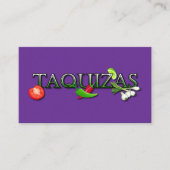 Taquizas Visitenkarte (Vorderseite)