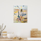 "Tar & Pop-Top auf Galveston Beach" Jeff Hankamer Poster (Küche)