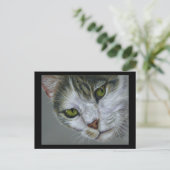 Tara - Cat Art Postkarte (Stehend Vorderseite)