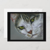 Tara - Cat Art Postkarte (Vorne/Hinten)