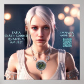 Tara Earth Goddess Quantum Amulet Poster (Vorne)