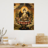 Tara Female Buddha Bodhisattva Jetsun Dolma Poster (Küche)