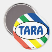TARA lustiger Großfarben Magnet (Vorderseite/Rückseite)