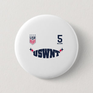 Tara Mckeown 4 White USWNT Offiziell lizenziert  Button