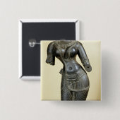 Tara, Nalanda, Bihar, Pala Dynastie (Stein) Button (Vorne & Hinten)