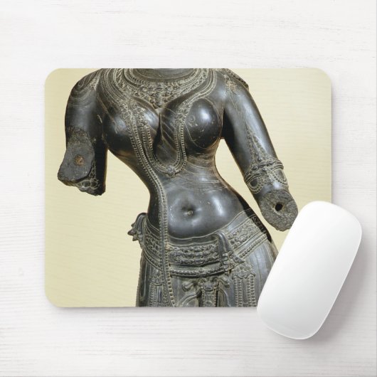 Tara, Nalanda, Bihar, Pala Dynastie (Stein) Mousepad (Mit Mouse)