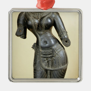 Tara, Nalanda, Bihar, Pala Dynastie (Stein) Ornament Aus Metall