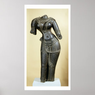 Tara, Nalanda, Bihar, Pala-Dynastie (Stein) Poster