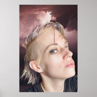 Tara Shannon Pink Clouds Thunderstorm Poster