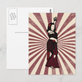 Tara Tribal Belly Dancer Postkarte (Vorne/Hinten)