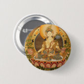 Tara (weiblicher Buddha) Button (Vorne & Hinten)