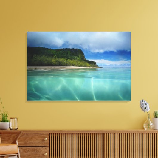 Tarague Beach Canvas Print Leinwanddruck (Insitu (Wohnzimmer))