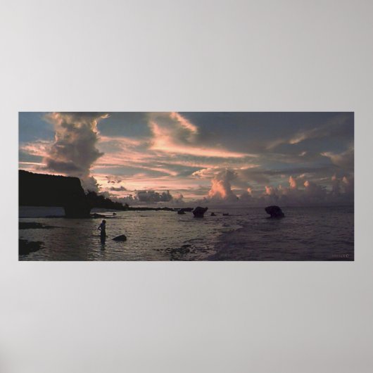 Tarague Sunset Poster (Vorne)