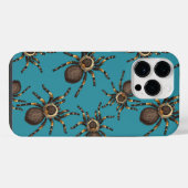 Tarantel auf blau iPhone hülle (Rückseite (Horizontal))