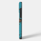 Tarantel auf blau iPhone hülle (Linke Seite)