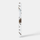 Tarantel auf weiß iPhone 15 hülle (Linke Seite)