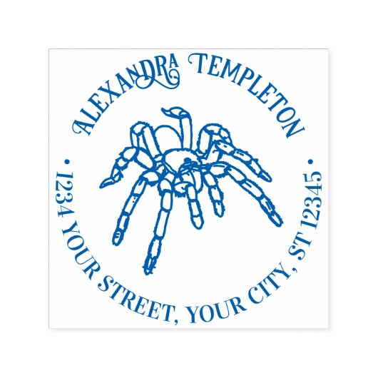 Tarantel Spinne #2 Goth Name Rücksendeadresse Permastempel (Design)