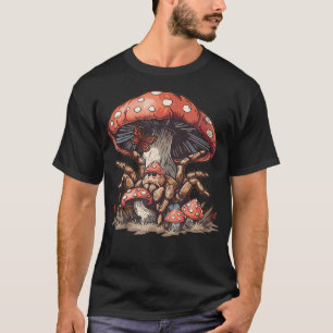 Tarantel-Spinnen-Cottagecore-Ästhetik-Pilzhut T-Shirt
