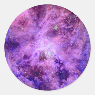 Tarantelnebel 30 Doradus Hubble-Weltraumfoto Runder Aufkleber