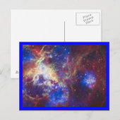 Tarantelnebel Blaue Umrandung Postkarte (Vorne/Hinten)
