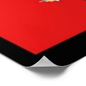 Tarantino-Porträt von Tarantino Poster (Ecke)