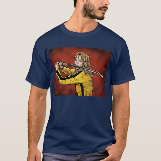 Tarantino tötet Bill - Beatrix Kiddo Die Brücke T-Shirt (Vorderseite)