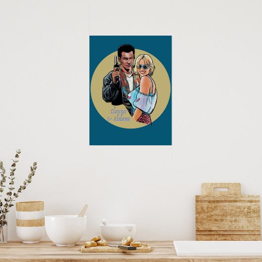 Tarantino True Romance Clarence Alabama Poster (Küche)
