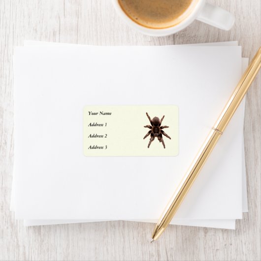 Tarantula Adressaufkleber (Insitu)