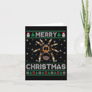 Tarantula Animal Men Women Kinder Ugge Weihnachtss Karte