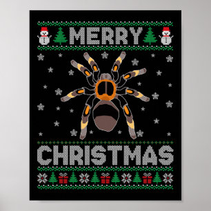 Tarantula Animal Men Women Kinder Ugge Weihnachtss Poster