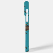 Tarantula auf blau Case-Mate iPhone hülle (Rückseite / Links)