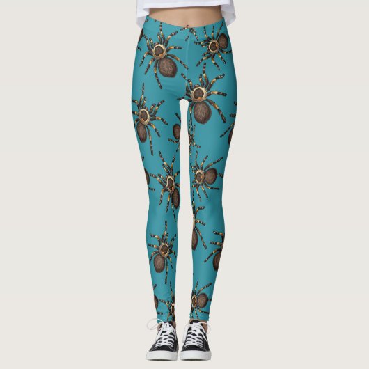 Tarantula auf blau leggings (Vorderseite)