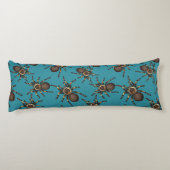 Tarantula auf blau seitenschläferkissen (Rückseite)